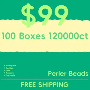 100 Boxes 120000ct Fuse Beads