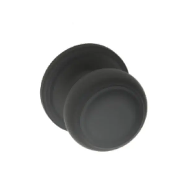 Copper Creek Hardware CK2090BC Colonial Half Dummy Knob, Black