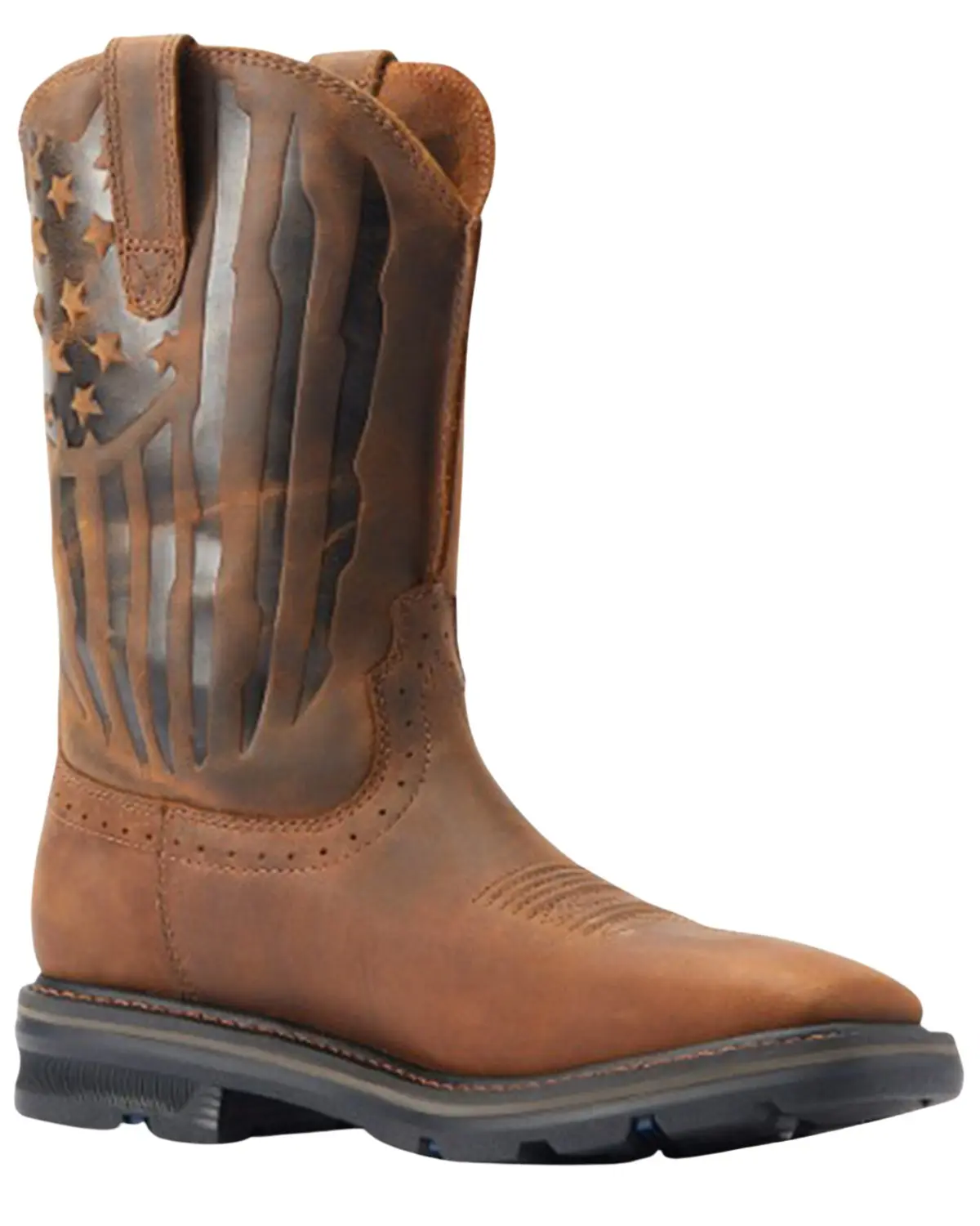 Ariat Men's Men'S Sierra Shock Shield Patriotic Western Work Boot Broad - 10044505