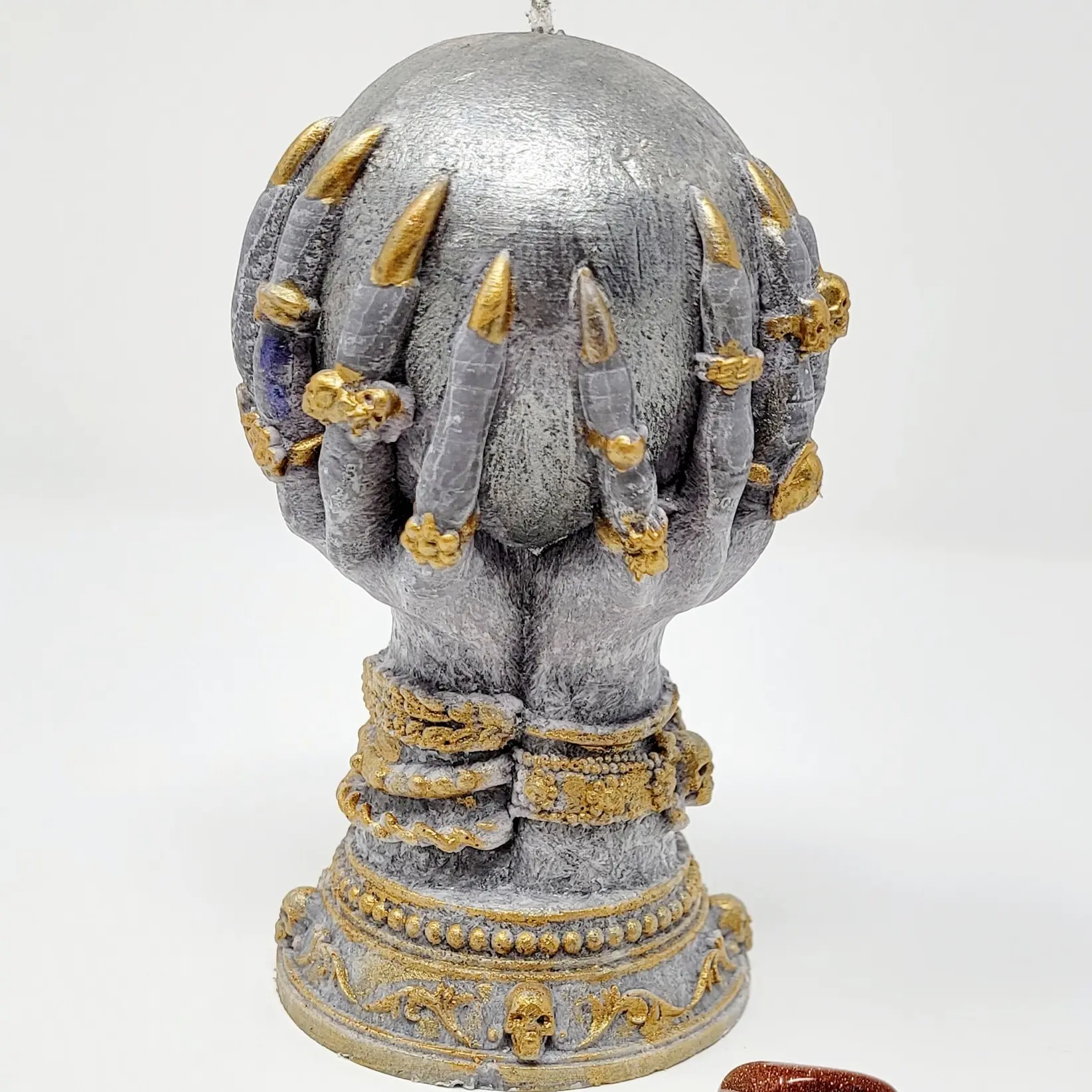 DIPRANA Crystal Ball Surprise Candle with Mystery Gemstones - Handcrafted Elegance and Eco-Friendly Luxury