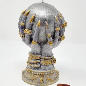 DIPRANA Crystal Ball Surprise Candle with Mystery Gemstones - Handcrafted Elegance and Eco-Friendly Luxury