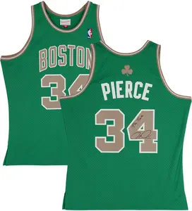 Paul Pierce Boston Celtics Autographed Mitchell & Ness Green & Gold 2007-08 Replica Jersey with "The Truth" Inscription - Fanatics Authentic Certified