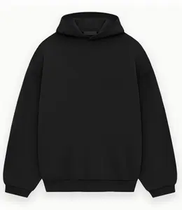 Men's Fleece Hoodie - FW24, Black, Menswear, Sweatshirts
