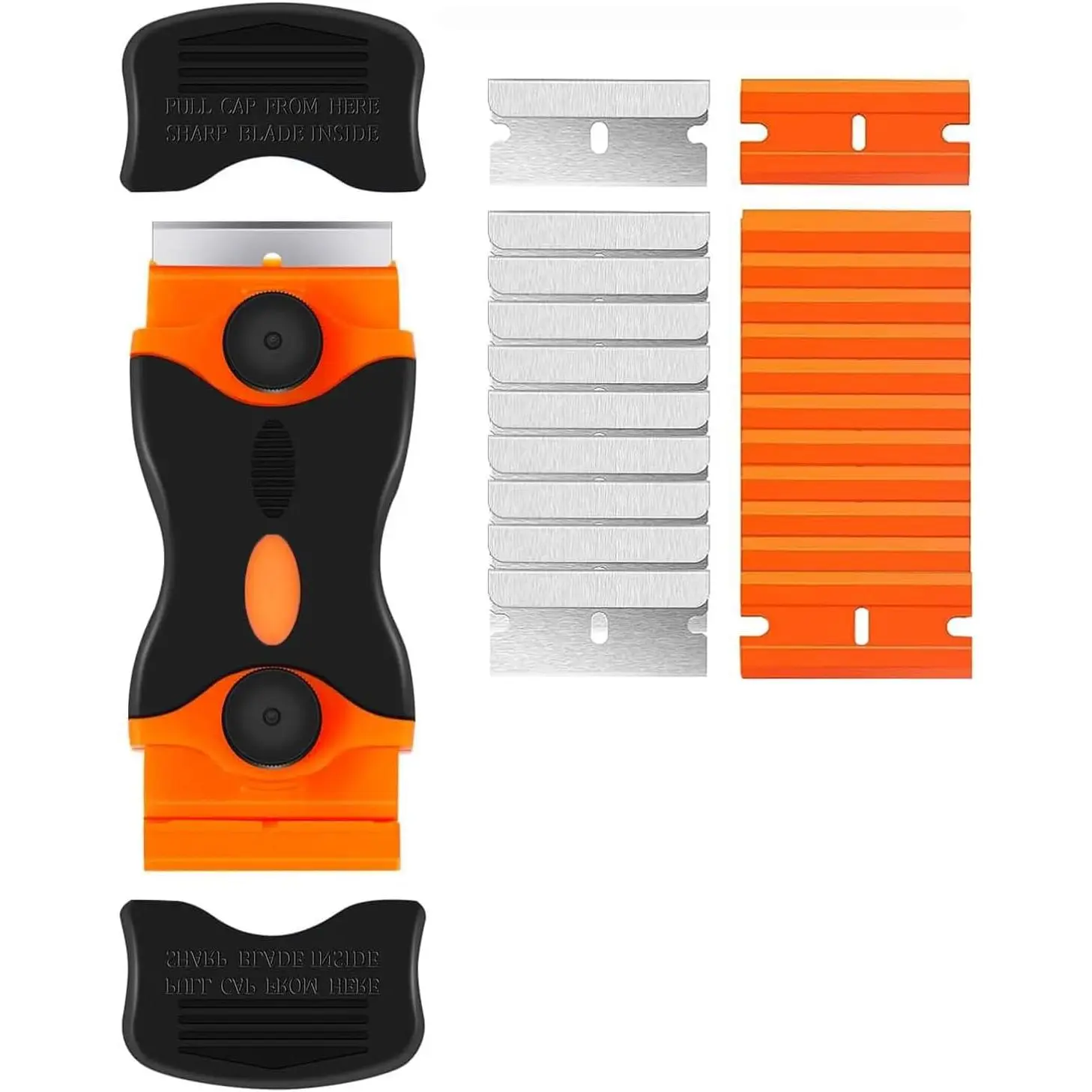 2-in-1 Double Edged Razor Scraper Tool with 20 Blades - TikTok Shop