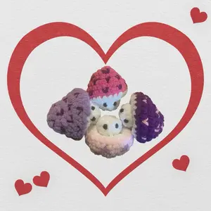 valentine mushroom pop it fidgets