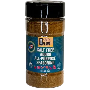 Bodega Flava Latin Seasonings Organic Salt-Free Puerto Rican Adobo Seasoning 8 oz jar