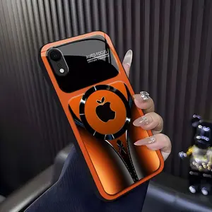 Suitable for [iPhone Xr]high-end phone case ，Luxury Flowing Light Aesthetic Magsafe Case Anti-Scratch Magnetic Glass Cover YM99