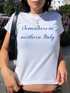 Somewhere in Northern Italy Baby Tee - CMBYN Inspired