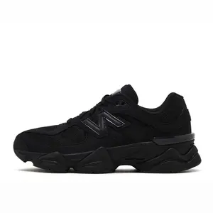 New Balance 9060 Triple Black Cat Youth / Women's Perfect Casual Daily Lifestyle Sneaker Fashion Footwear Gym Walking Shoe Running Sneaker Girl