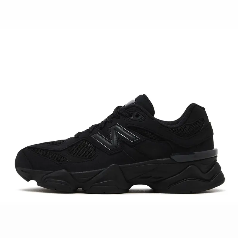 New Balance 9060 Triple Black Cat Youth / Women's Perfect Casual Daily Lifestyle Sneaker Fashion Footwear Gym Walking Shoe Running Sneaker Girl