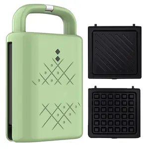 110V Multifunctional Breakfast Machine Waffle Sandwich Toaster and Home Steak Grill