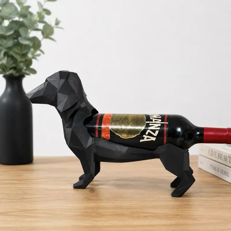 Dachshund Wine Holder - Durable Home Organizer with Racks, Adjustable Expandable Shelf for Home Storage Needs