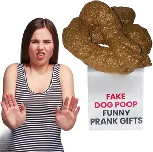 Deluxe Fake Dog Poop Crap Pile - Realistic Fake Poop - Funny Pranks for April Fools Day - Adult Gags April Fools Prank Jokes - Plastic Novelty Gift, Brown