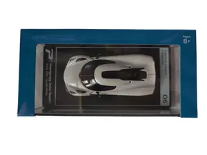 KINSMART Hyper-car League Collection Koenigsegg Jesko Absolut 1:64 Scale Die-cast Metal & Plastic Parts Crystal White Model Car with Display Base Officially Licensed Product