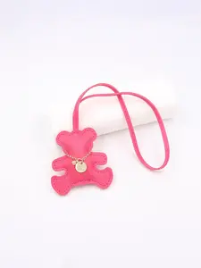A Simple And Luxurious Pu Leather Necklace With A Bear Shaped Bag Decoration, Which Can Be Directly Tied To Bags And Keys As A Bag Decoration, Keychain, Or Luggage Pendant. It Is Easy To Install, Gentle And Simple, And Has A Cute And Versatile Design.