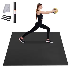[Dufominc]8x5/6.6x3ft Extra Large Yoga Mat, Non Slip High Density Thick Exercise Mat, Portable Fitness Floor Mat with Carry Bag, Anti-Slip Workout Mat for Home Yoga, Pilates, Stretching & Full Body Training