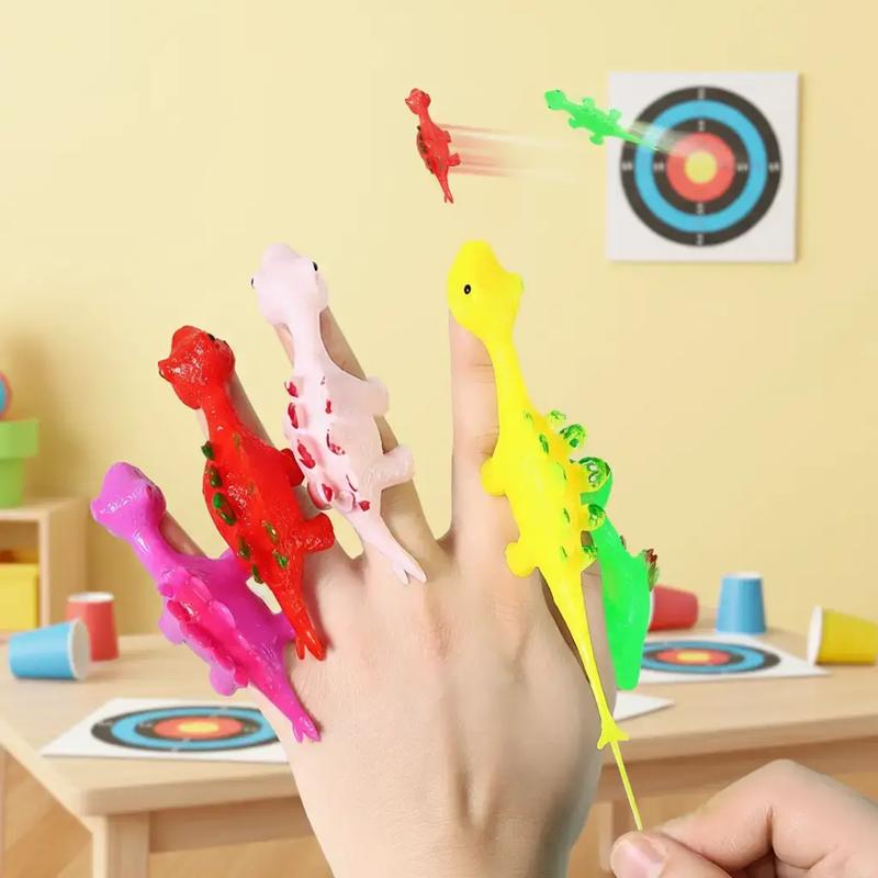 Random Color & Styles Dinosaur Finger Launcher Toy, 10/20/30pcs ...