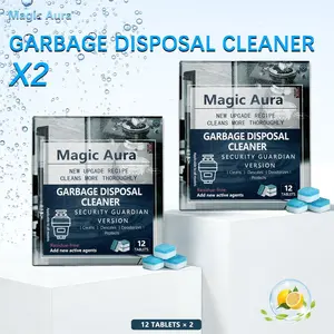 Garbage Disposal  Tablets | 24 Count | Foaming Action | Fresh Lemon Scent | For Kitchen Maintenance   pipe cleaners cleaning