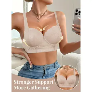 Lace Lingerie Women's Sexy Push-Up Anti-Sagging Comfortable Bra