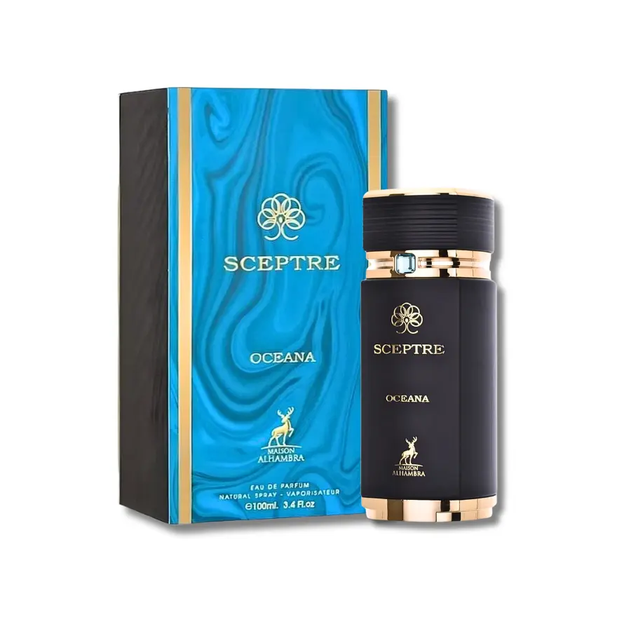 Lattafa Maison Alhambra Sceptre Oceana, Long Lasting Eau De Parfum for Men, Amber Vanilla & Warm Spicy Cologne, 3.4 fl oz, Long Lasting Perfumes, Fragrance Long Lasting