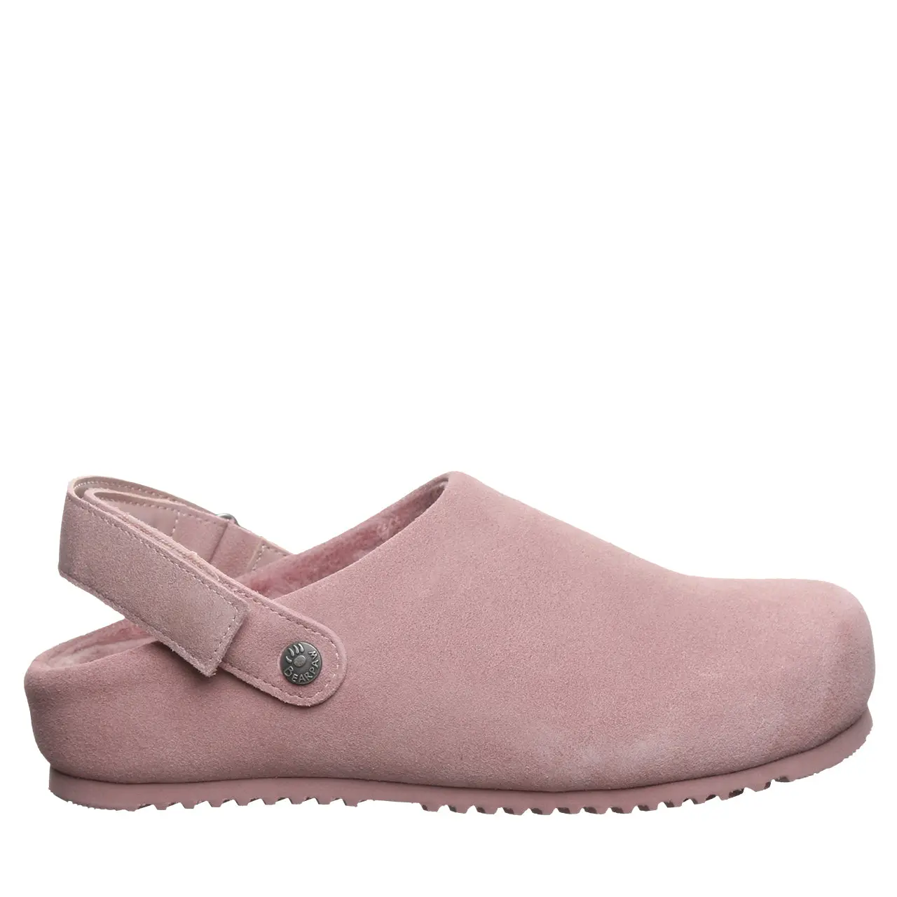 BEARPAW April Women’s Suede Clogs with Plush Lining - Peony
