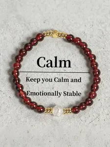 Prosperity Agate Bracelet, Gold Bead String Enhances Energy, Attracts Career Advancement, Brings Health Wealth Success, Exquisite Bracelet