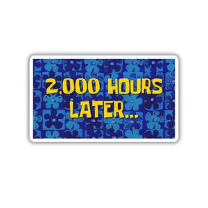 2,000 Hours Later Sticker | BCBA Therapist sticker | ABA Therapy sticker | Behavior Analyst Sticker | Applied Behavior Analysis Gift | RBT