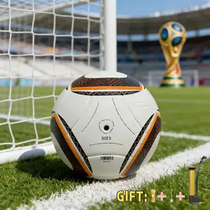 Must-Have for Football Enthusiasts Size 5 Training & Match Soccer Ball, Seamless Craft, High-Grade PU Material, Anti-Slip Design, Nylon Rubber Bladder, Durable Quality, Ideal for Collection and Gifting, Perfect Birthday Gift for Youth and Adults, FreePump