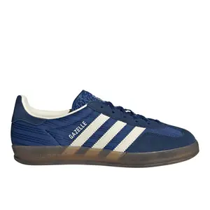 adidas Womens Gazelle Indoor Lace Up Sneakers Shoes Casual - Blue