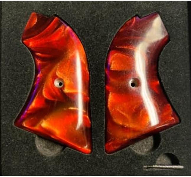 Heritage Rough Rider Grips in Stunning Red Pearl Acrylic