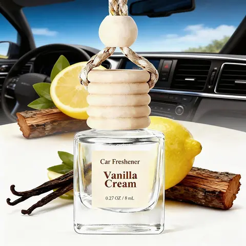 Car Air Freshener Hanging Diffuser, Liquid Fragrance Freshener for Cars & Vehicles, Scented Car Fragrance, Long-Lasting Scent Eliminator, Spring Gifts