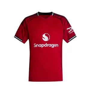 Amad 16 Red Color MU Style ss2425 Home Soccer Shirt,  Amad Short Sleeve Home Edition Football Shirt