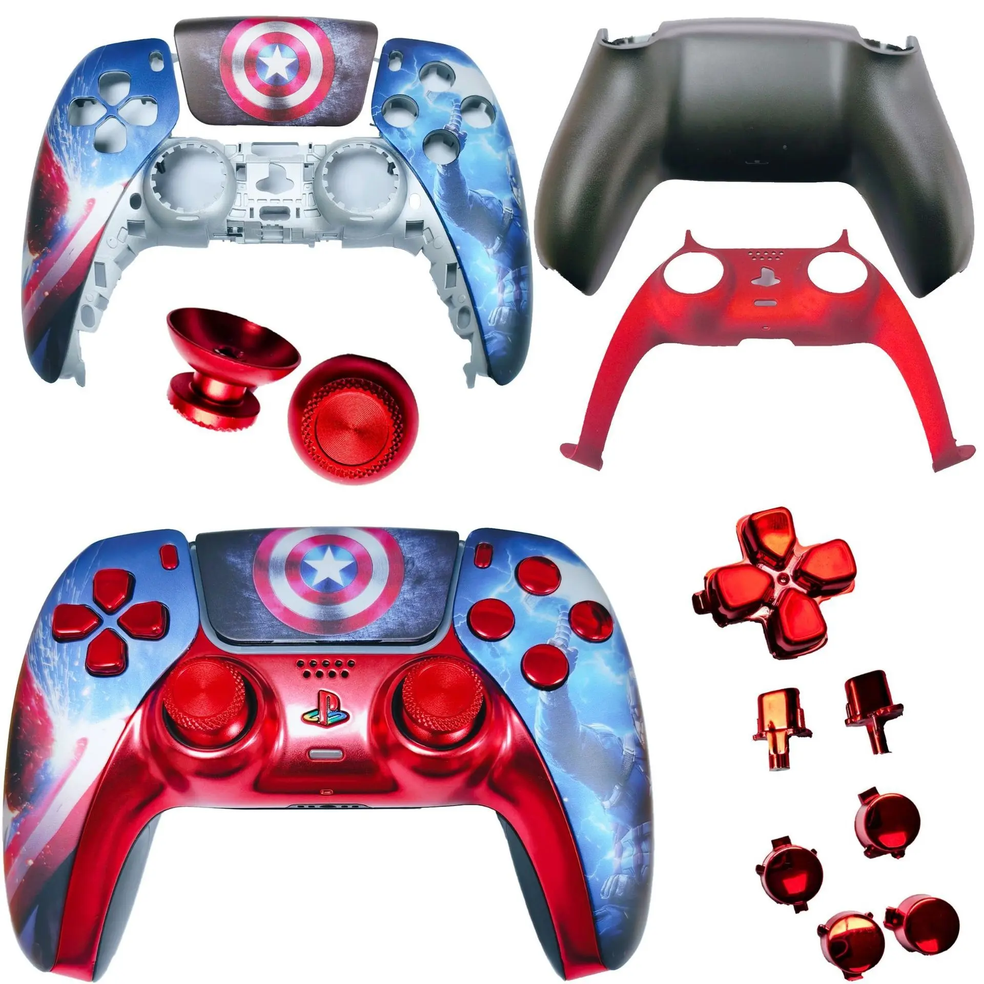 Ps5 Controller DIY Replacement Shell, Water Transfer Film Sticker ...