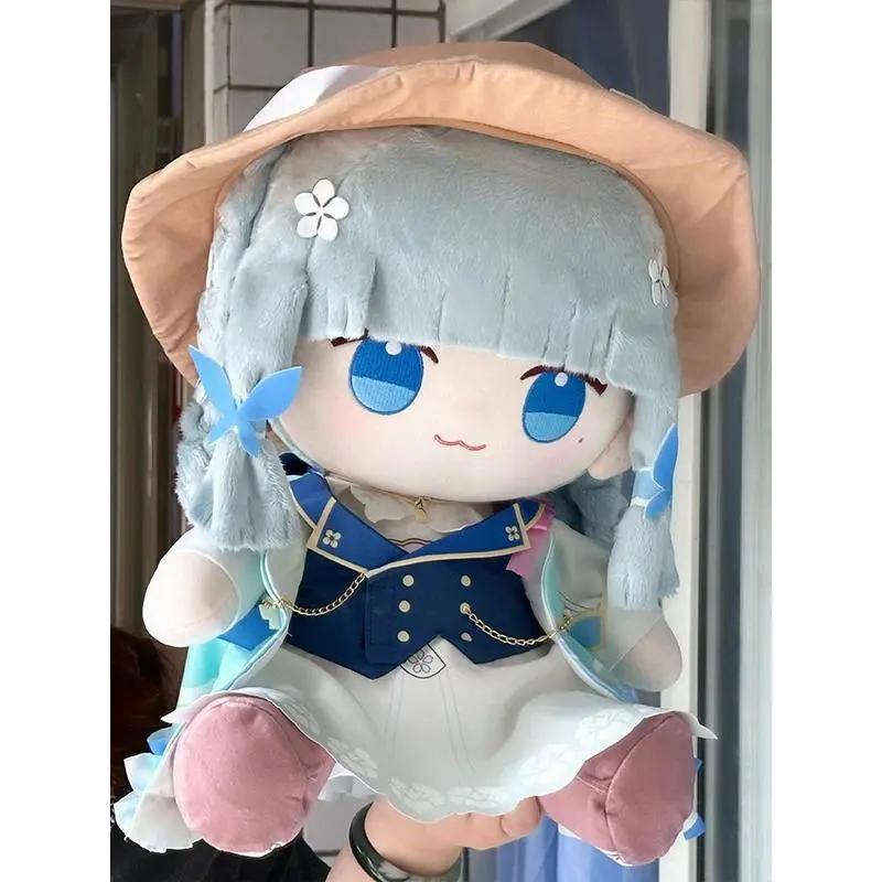40CM Game Genshin Impact Kamisato Ayaka Cute Plush Doll Stuffed Sitting Toy Plushies Anime Soft Hugging Figure Xmas Gifts