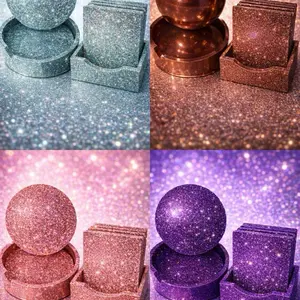 Cannon Creations Custom Glitter Resin Coasters for Your House Any Color Any Shape comes with its own holder   Order Yours Today