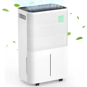 COWSAR 45 Pints Dehumidifiers with handle, Dehumidifier with Drain Hose, 3 Operation Modes, 24H Timer, Portable Dehumidifier for Basement/Bathroom/Laundry Room