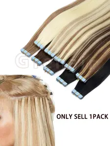 Mini Film Hair Extensions, Small Design, Easy Installation, Salon Quality, Length 12-22 Inches, Pack of 10, Supports Curling Iron