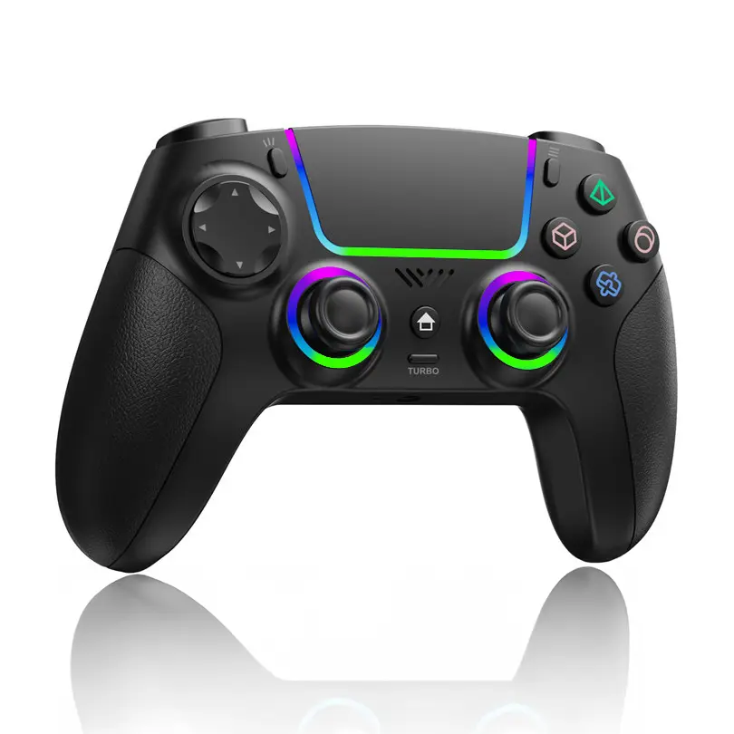 GHOST GEAR RGB Wireless Controller for PS5, PC, Mac, Steam Deck, iPhone, iPad & Android – Hall Effect Anti-Drift Joysticks, Programmable Macro Buttons, Turbo, Dual Vibration & 6-Axis Motion