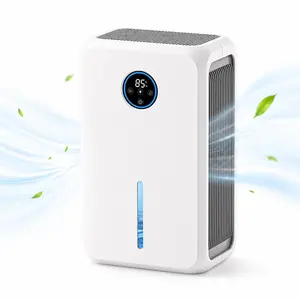 95 oz Dehumidifier for Home, Bedroom & Basement, Covers up to 800 sq.ft, Quiet Portable Moisture Remover with LED Night Light & Auto Shut Off, White