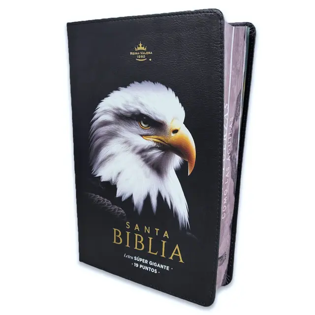 Bible Super Giant Letter 19 points Medium RV1960 imitation black skin eagle message