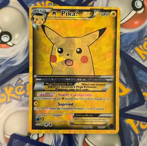 Surprised Pikachu Pokemon Card