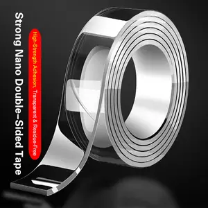Double-sided Nano Tape - Residue-Free, Transparent, Extra Long & Thick, Waterproof, No-Drill, High Adhesion, Multi-Purpose