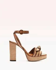 Grosgrain Raffia Platform