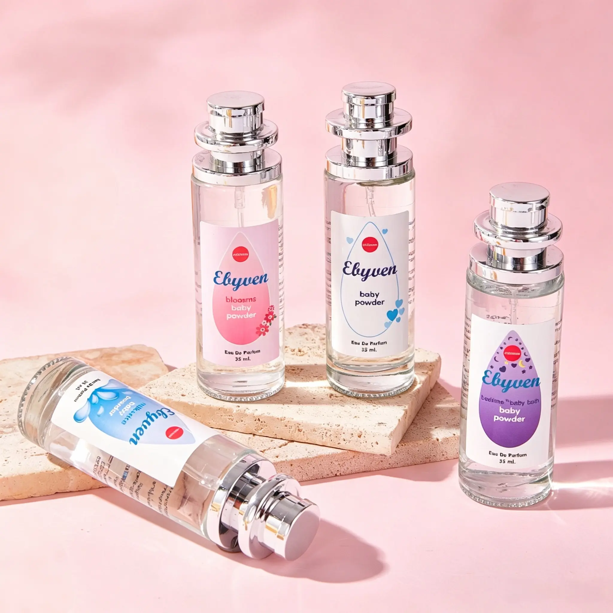 Hiyes Baby Perfume Spray 35mL, Viral Fairycore Eau de Parfum, Floral Fruity Fresh Natural Scent, Long-Lasting 72-Hour Fragrance, Pink White Bottle, Enchanting Aesthetic Perfume Spray for Daily Use All Occasions, Perfect Gift Choice