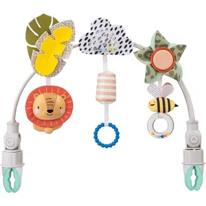 Savannah Adventures Arch with Fascinating Toys, Stimulates Baby’s Senses & Motor Skills Development, Newborn Baby Toys for 3-6 Months, Fits Strollers, Bassinets Car Seats