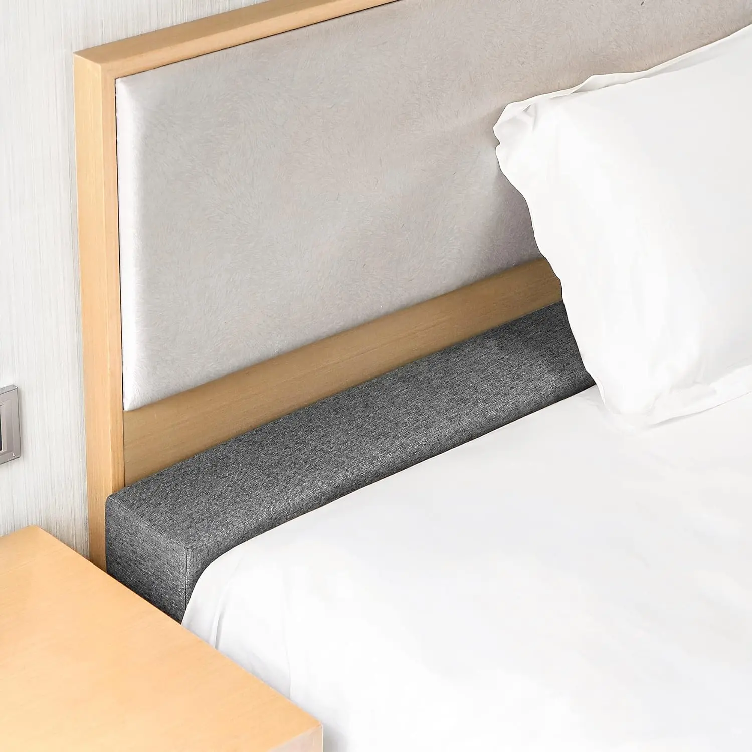 Bed Gap Filler for Mattress - High-Density 45D Sponge, Removable & Washable Cover, Mattress Extender Filler for Headboard Gap, Wall 60"x6"x10"