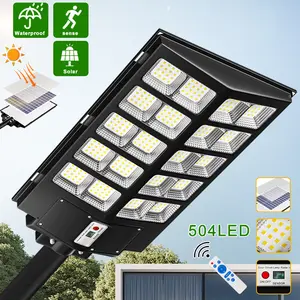 320000LM Solar Garden Lights Outdoor,Dusk to Dawn Motion Sensor with Remote Control, Large Illuminates Area High Lumen Led Beads  for Outdoor Yard, Parking Lot ,Driveways,IP67 Waterproof Rainy Day Available, Energy-Efficient powerful