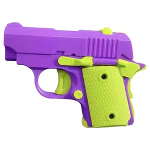 Unique Fidget Office Toys Mini 1911 Children'S Toy Gun 3D Printing Fidget Toy for Kids Adults Stress Relief Toy Christmas Gift Squishies Squishy Maker
