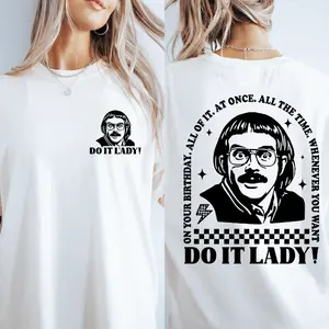 Do It Lady Chit Tour Shirt, Retro Comedy T-shirt, Funny Meme Graphic Shirt, Vintage Style Parody Fan T-Shirt, Chit Do It Lady Meme Shirt