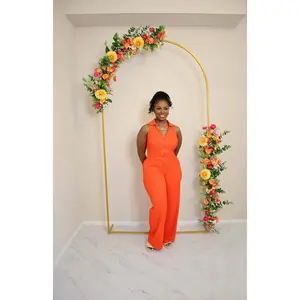 Tangerine Crinkle Zip up Set